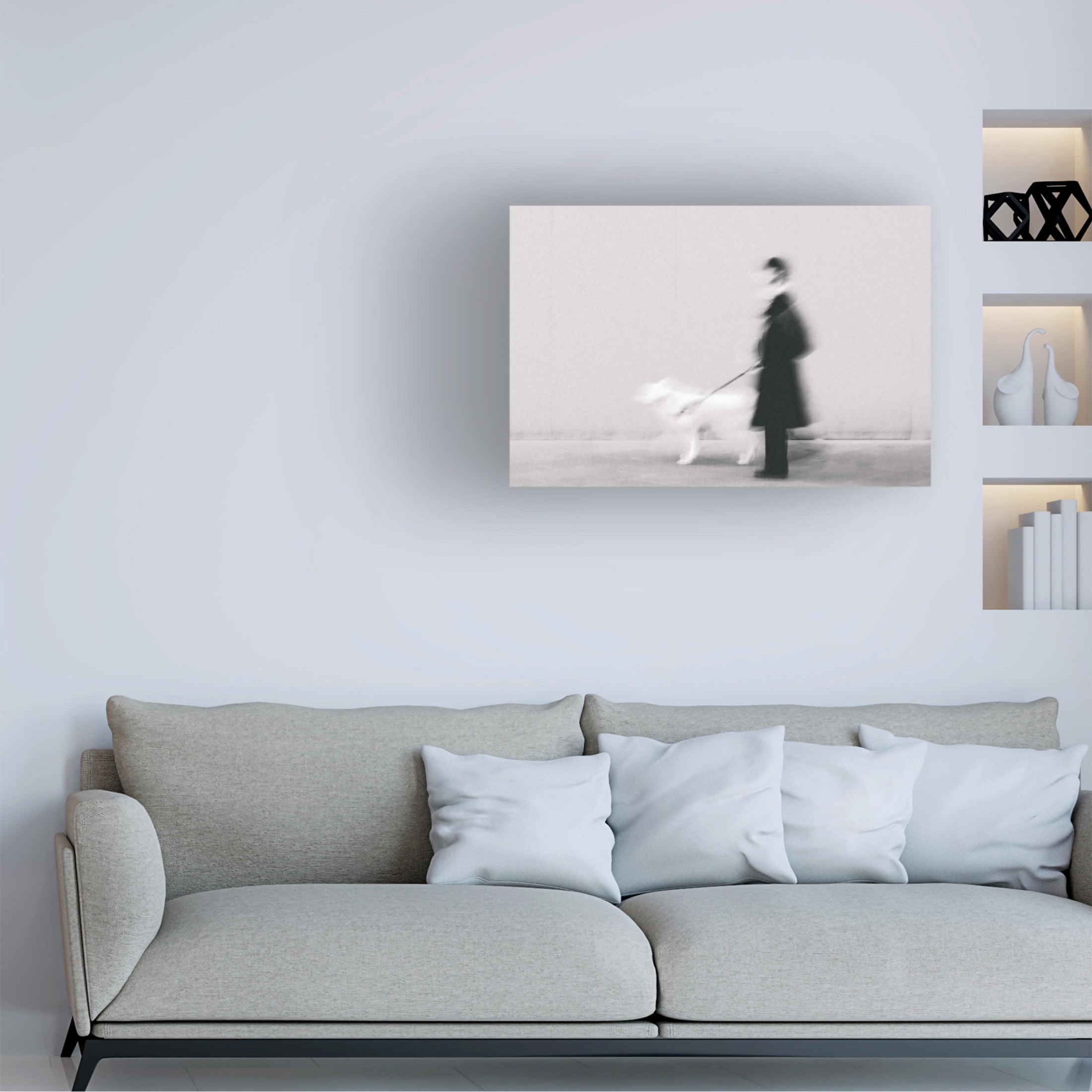 Trademark Fine Art Roberto Ruoli Black In Too White Canvas Wall Art