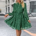 thumbnail image 4 of IWEMEK Dresses for Women Fall Long Sleeve Henley Neck Mini Dress Semi Formal Cocktail Dresses Flowy Boho Outfits 2025, 4 of 7