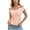 Pink, variant on Syhzlz Elastic Tank Tops For Women, Ribbed Knit Slim Fit T-shirts Sleeveless, Off Shoulder Camisole Going Out Summer