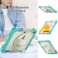 thumbnail image 4 of For iPad (A16)11th /10th Generation 11/10.9 inch 2025/2022 Case, 360 Rotating Shockproof Cover with Stand, Screen Protector, Shoulder Strap, Rainbow Blue, 4 of 7