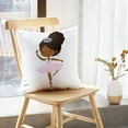 thumbnail image 5 of LALILO Throw Pillow Covers Cute African Princess Baby Girl African Cushion Cover 18" x 18", 2 Pack, 5 of 6