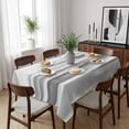 thumbnail image 6 of Grey White Ombre Table Cloth Waterproof Tablecloths, Abstract Art Oil Painting Modern Tablecloth Dining Table Cover for Kitchen Party Tabletop Outdoor, Rectangle Tablecloth 60x84 Inch, 6 of 9