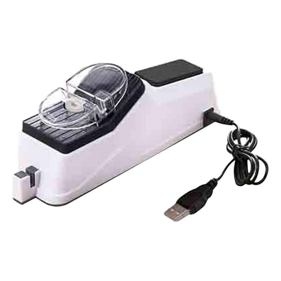 Bwiyojiz Aiguiseur de Couteaux Aiguiseur pour la Maison 5 Secondes Aiguisage Polissage avec Couvercle de Protection Interface USB, Cadeaux pour Sœur