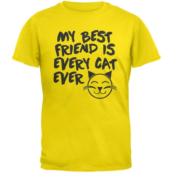 My Best Friend Is Every Cat Ever Yellow Youth T-Shirt - Large(14/16)