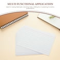 thumbnail image 3 of FESTFENDS 200 Pcs Cartes d'Index Blanches Lignées Lignes Horizontales Surface d'Écriture Lisse pour Usage de Bureau, 3 of 8