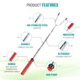 thumbnail image 2 of Campester Marshmallow Roasting Sticks Stainless Steel Smore Skewer Forks 5 Pack 34 inch, 2 of 11