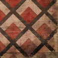 thumbnail image 2 of Grey, Jace 20x20 Gold Ornate Wood Framed with Double Matting Museum Art Print Titled - Red Geo 9, 2 of 4