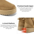 thumbnail image 3 of Ecetana Snow Boots for Women Winter Warm Ankle Boots Cozy Short Bootie With Side Zipper, 3 of 7