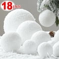 thumbnail image 2 of Nuevas bolas navideñas redondas de espuma blanca, adornos colgantes para árbol de Navidad, para fiestas, bodas, fiestas de año nuevo, decoración del hogar, 2 of 5