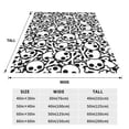 thumbnail image 3 of Zufioo skull pirate Fleece Blanket Queen Size,Plush Bed Blanket,Ultra Soft Throw Blanket,Plush Fuzzy Cozy Blanket Perfect for Bed,Couch-50"x40", 3 of 7