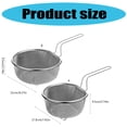 thumbnail image 3 of Multifuntional 304Stainless Steel Colander Frying Basket High Efficiency for Efficient Straining and Draining in Kitchen, 3 of 8