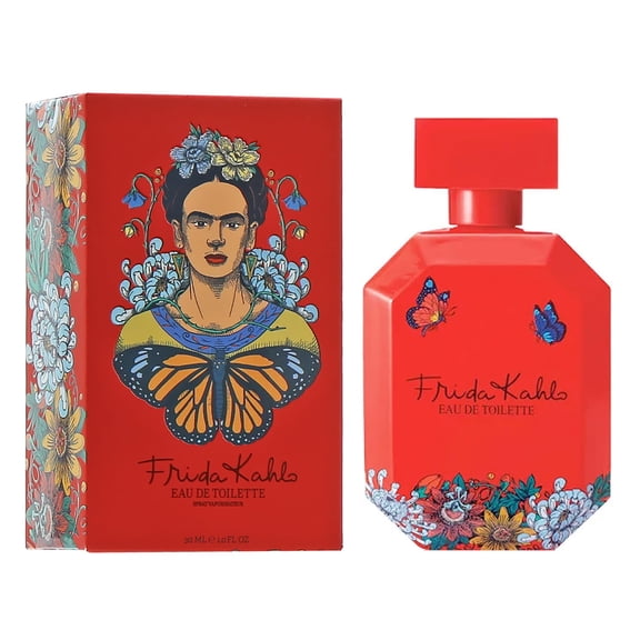 Frida Kahlo Red Eau de Toilette Spray for Women, 1.7 fl oz, Spicy Floral Fragrance with Grapefruit, Rose, and Vanilla