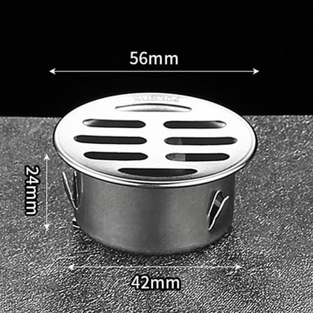 

CKCL Stainless Steel Drain Filter Universal Bathroom Sink Strainer with Wide Rim Anti-Clogging for Round Drain Holes(5CM)