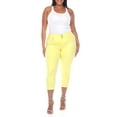 thumbnail image 2 of White Mark Women's Plus Size Capri Jeans, 2 of 6