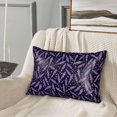 thumbnail image 2 of Pofeuu Lavender Flowers Print Satin Pillowcase for Hair and Skin Pillow Cases, Silk Pillow Cases, Soft Cooling Pillow Covers, 20x30 Inches（Pillow core not included）, 2 of 7
