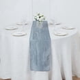 thumbnail image 6 of Efavormart 12" x 108" Dusty Blue Accordion Crinkle Taffeta Table Runner - Impeccable Metallic Glint of Lustrous - Perfect for Wedding Ceremonies, Parties, Upscale Occasions, and Any Special Events, 6 of 11