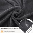 thumbnail image 2 of SHILIU-Wingback Dining Chair Covers, Reusable Accent Chair Covers Slipcover with Arms, Remove Washable Dining Chair Protector Covers for Dining Room (Set of 1, Dark Grey), 2 of 4