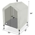 thumbnail image 6 of Elevated Dog House for Outdoor or Indoor - Waterproof Dog Tent Cat House, Dog Sunshade Tent, Pet House with Removable Cover, Suitable for Small Cats Dogs, 6 of 15