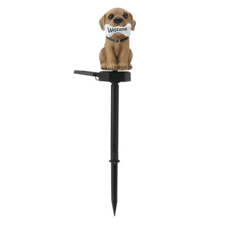 

2024 Solar Light Cartoon Welcome Sign Dog Lawn Lights Patio Outdoor Garden Decorative Landscape Lights
