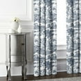 thumbnail image 3 of Beau Toile Blue Pinch Pleat Drapery Panel - Pair 40"x132", 3 of 5