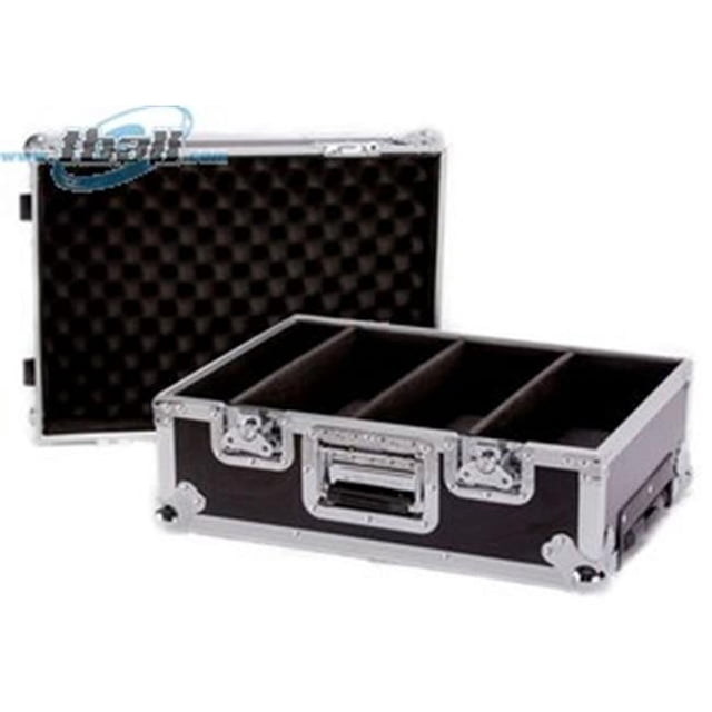 TBHCD100 YCS Deejay LED Fly Drive Étui de Luxe pour 100 CDs avec Poignée Coulissante et Roues