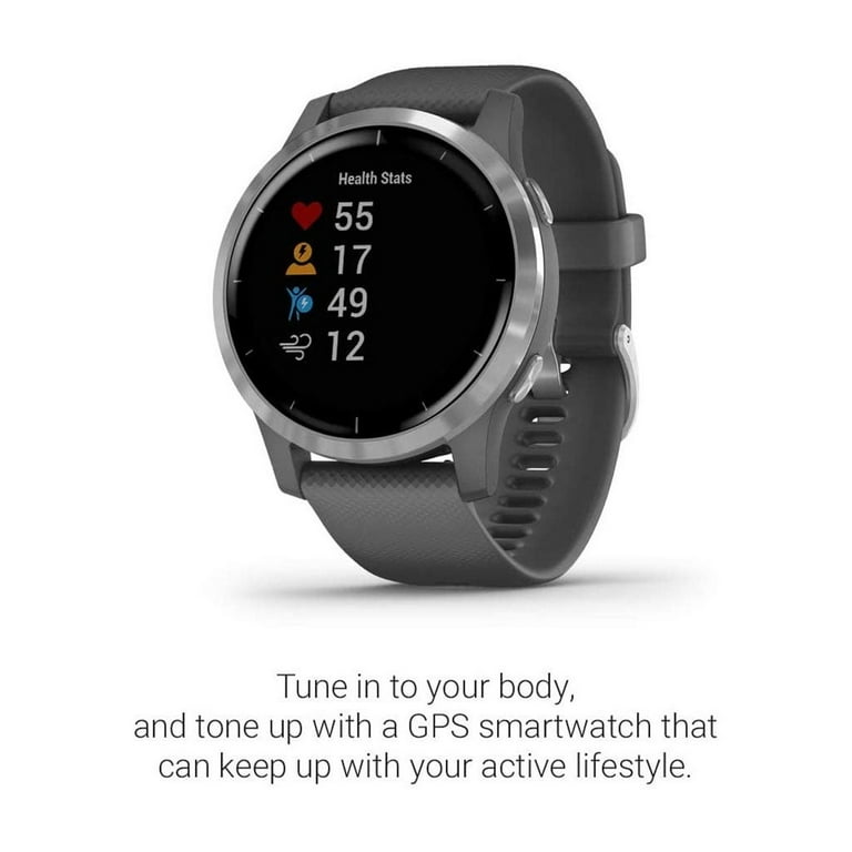 Garmin Vivoactive 4 (GPS) 45mm Music Silver case with Gray