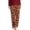 thumbnail image 5 of Miqool Women's Halloween Pajama Pants Cute Soft Long Bottoms Casual Pjs Pj Jammies with Elastic Waist S-5XL, 5 of 5
