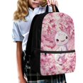 thumbnail image 3 of HUIACONG Cherry Blossom Axolotl Backpack for Middle School Girls Large Capacity Ergonomic Padded Straps Wear‑Resistant for Kids Students 6‑18 Daily Use, 3 of 6