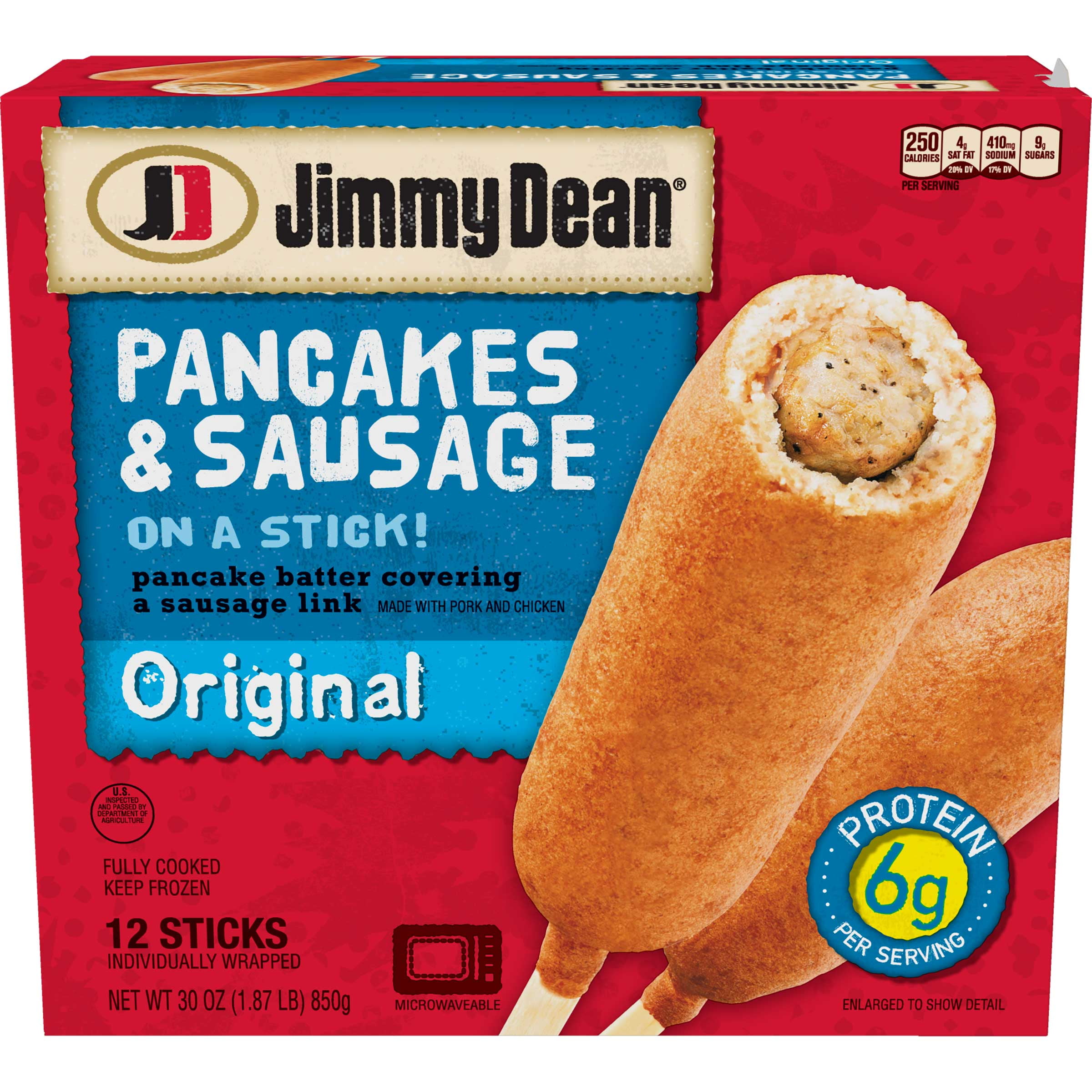 Jimmy Dean Entree Original Pancake and Sausage on a Stick, 2.2 Pound