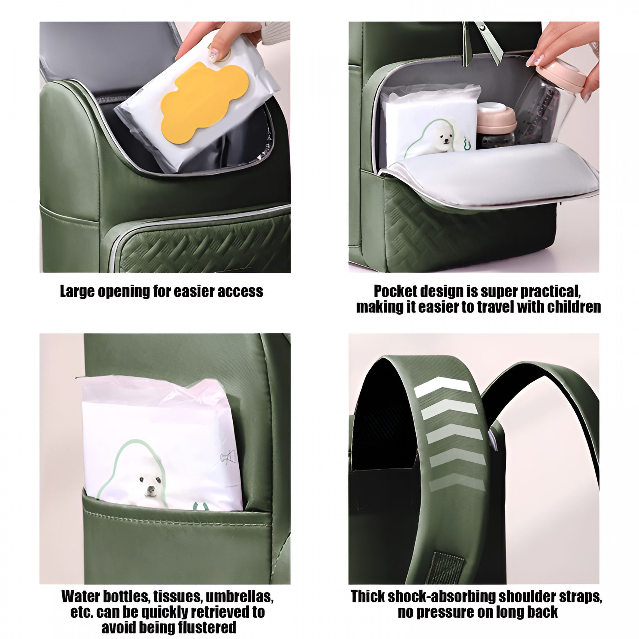 GASTROPOD 2026 New Diaper Bag Backpack,Multifunction Travel Baby Bag,Waterproof Baby Tote,Large Capacity Mommy Bag,Newborn Essentials Backpack Bag for Travel,Outings,Daycare,Stroller Trips