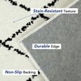 thumbnail image 5 of Tzou Modern Plush Area Rug Geometric Shag Carpet Floor Mat for Bedroom Home Decor, 5 of 9