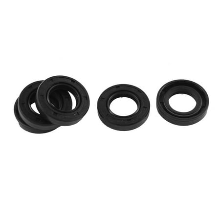 Unique Bargains 5 Pcs Black Rubber Engine Crankshaft Mechanical Oil Seal 20mmx35mmx7mm
