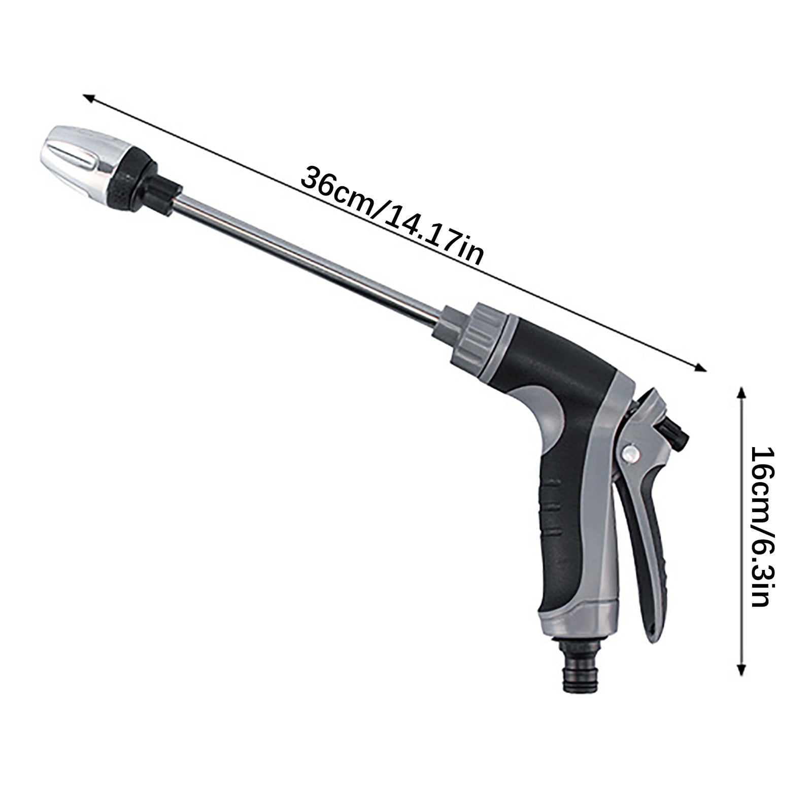 Bfogop High Pressure Power Washer Wand, Watering Sprayer Cleaning Tool, with 3 Hydro Jet Water Hose Nozzle and 1 Foam Cannon, Wand Lance for Gutter Patio Car Pet Window