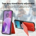thumbnail image 4 of for Motorola Razr 40 Ultra Wallet Case with Card Holder Kickstand & Ring, Premium PU Leather Shockproof Protective Pocket with Magnetic Clasp Flip Case for Motorola Razr 40 Ultra, Orange, 4 of 7