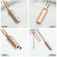 thumbnail image 4 of Cremation Jewelry Urn Necklace for Ashes, Pet Paw Print Memorial Pendant for Dog Cat Ashes Keepsake Locket for Men for Women(Rose Gold), 4 of 7