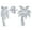 Clear, variant on Womens Hawaiian Palm Tree Dangle Chandelier Earrings CZ Cubic Zirconia Sterling Silver