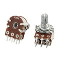 thumbnail image 2 of Unique Bargains 20pcs B20K 20K Ohm Type B Dual Linear Taper Rotary Potentiometer, 2 of 2