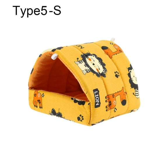 Soft Winter Comfortable Rabbit Squirrel Small Animal Sleeping Bed Guinea Pig Nest Warm Mat Hamster House TYPE5-S
