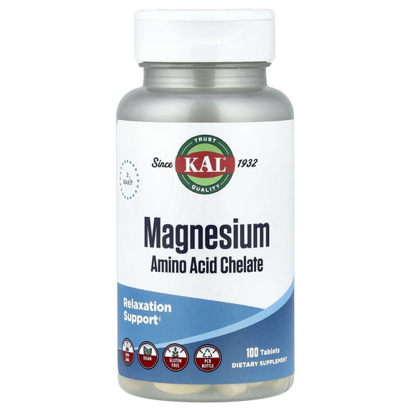 Kal Magnesium Amino Acid Chelate 100 Tablet
