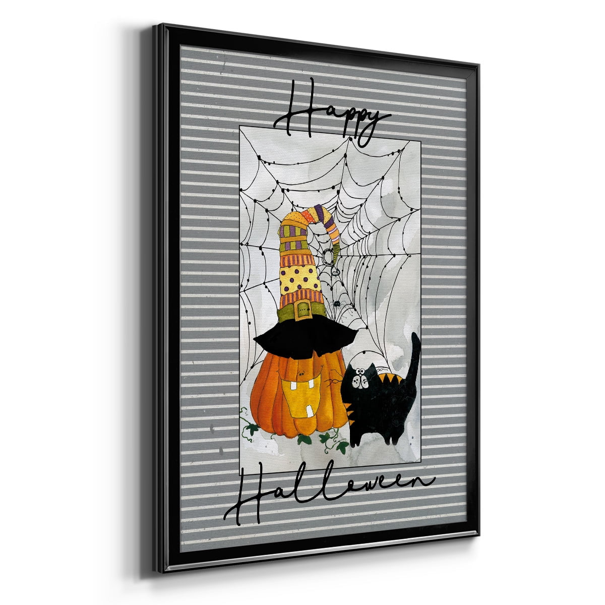 Happy Halloween Pumpkin Premium Classic Framed Print - Ready to Hang