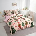 thumbnail image 3 of Manfei Teens Cartoon Nutcracker Bedding Comforter Set 7 Pieces, Christmas Tree Gifts Full Bedding Set, Fairy Tale Reversible Fitted Sheet Flat Sheet,Super Cozy Room Decor, 3 of 7