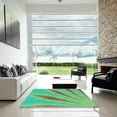 thumbnail image 7 of Ahgly Company Machine Washable Indoor Square Transitional Green Area Rugs, 7' Square, 7 of 7