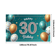 thumbnail image 7 of Yatrandify Balloon Decoration Happy Birthday Banner Metallic Balloons Confetti Design Photo Prop for 30th Birthday Celebration Party Event Decoration, 7 of 7