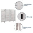 thumbnail image 6 of 6 Panel Room Divider Furniture Classic Venetian Wooden Slat Home 67 in. Tall For Daily Life, 6 of 12