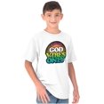 thumbnail image 3 of God Vibes Only Good Feels Religion Crewneck T Shirts Boy Girl Teen Brisco Brands XS, 3 of 6
