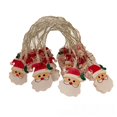 thumbnail image 3 of Cadena de luces navideñas pintadas con Papá Noel, muñeco de nieve, pingüino, muleta, luz decorativa, luz led pequeña de colores, 3 of 5
