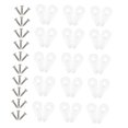 thumbnail image 3 of WEUVEB 30pcs Mirror Hanger Clips Transparent for Assembly and Home Use, 3 of 7