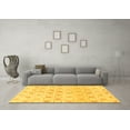 thumbnail image 3 of Ahgly Company Indoor Rectangle Abstract Yellow Modern Area Rugs, 6' x 9', 3 of 4