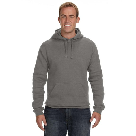 Adult Premium Fleece Pullover Hooded Sweatshirt - CHARCOAL HEATHER - M