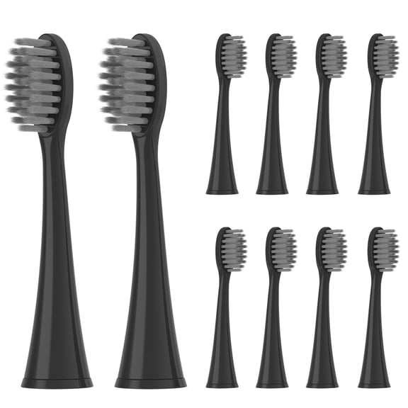 Compatible with Burst Adults Electric Toothbrush Replacement Heads ,with Cover Cap,10 Pack